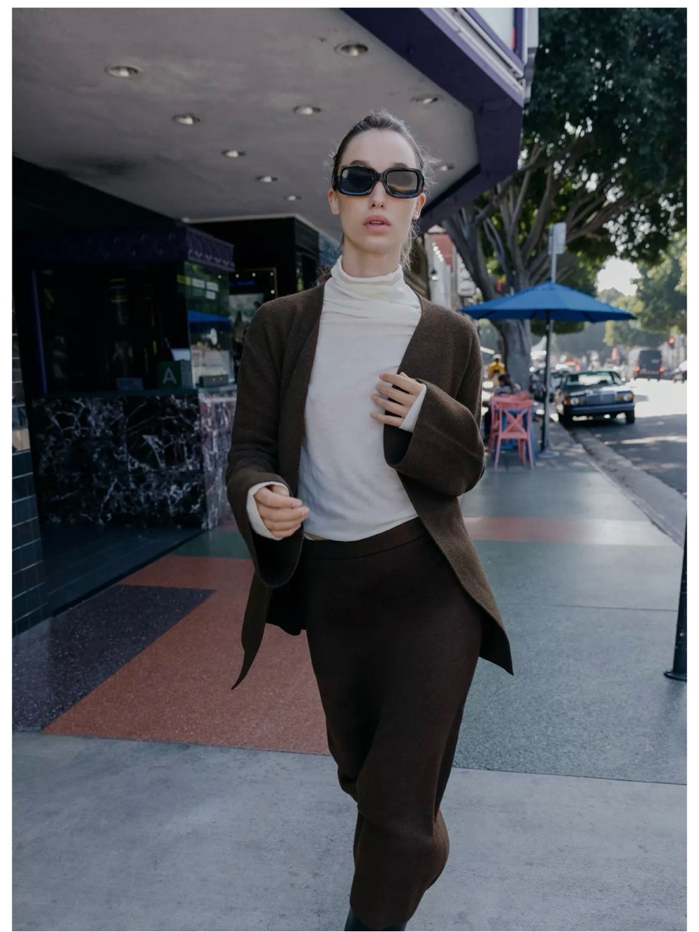 Zara Dark Brown Knit Cardigan